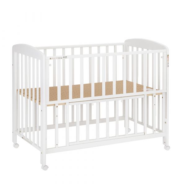 日本製 折りたたみミニベビーベッド ハイタイプ （ナチュラル