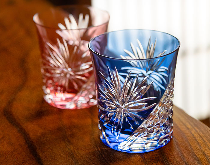 カガミクリスタル サンクラール 5客 江戸切子（切子、江戸切子、薩摩