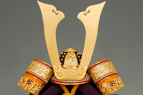 五月人形 K-405 京兜平飾り 12号錆珠之兜【京甲冑】｜雛人形、五月人形