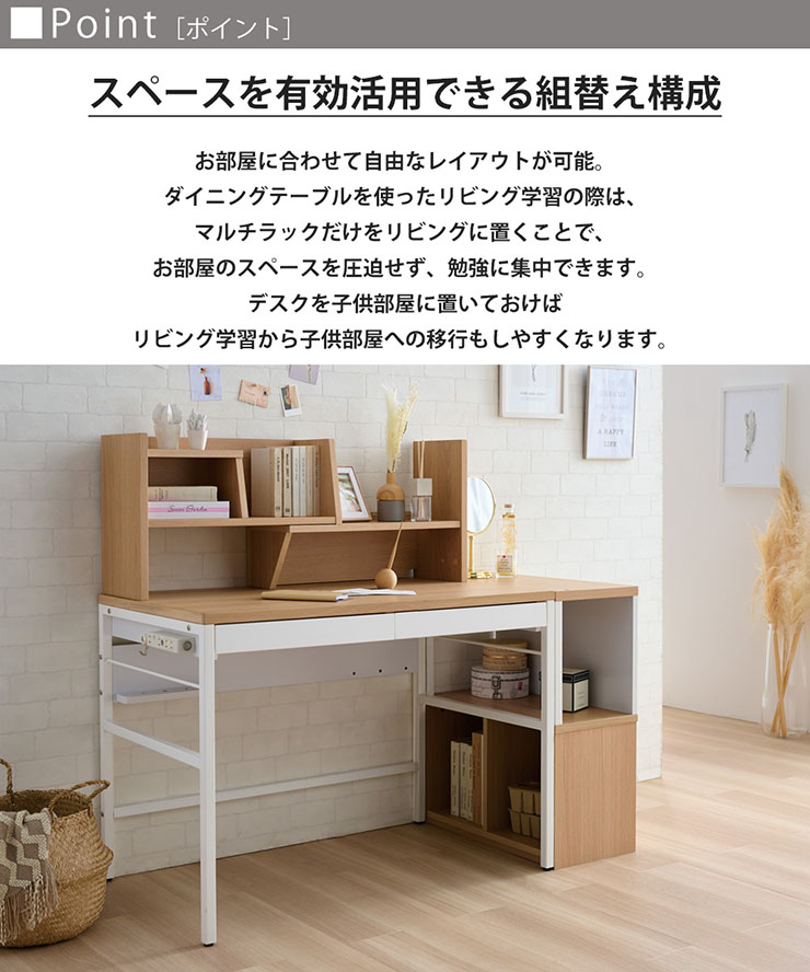 ターコイズ⭐︎】 コイズミ学習デスク ③シェルフ下段 コイズミ学習