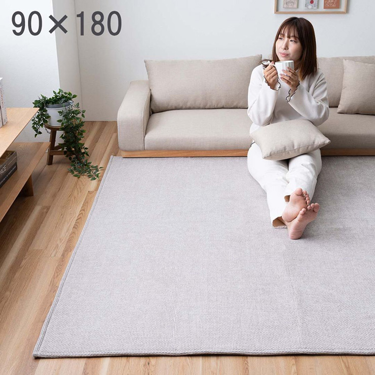 ラグ ラグマット 90x180cm 長方形 シェニフ 3色対応の通販情報 - 家具