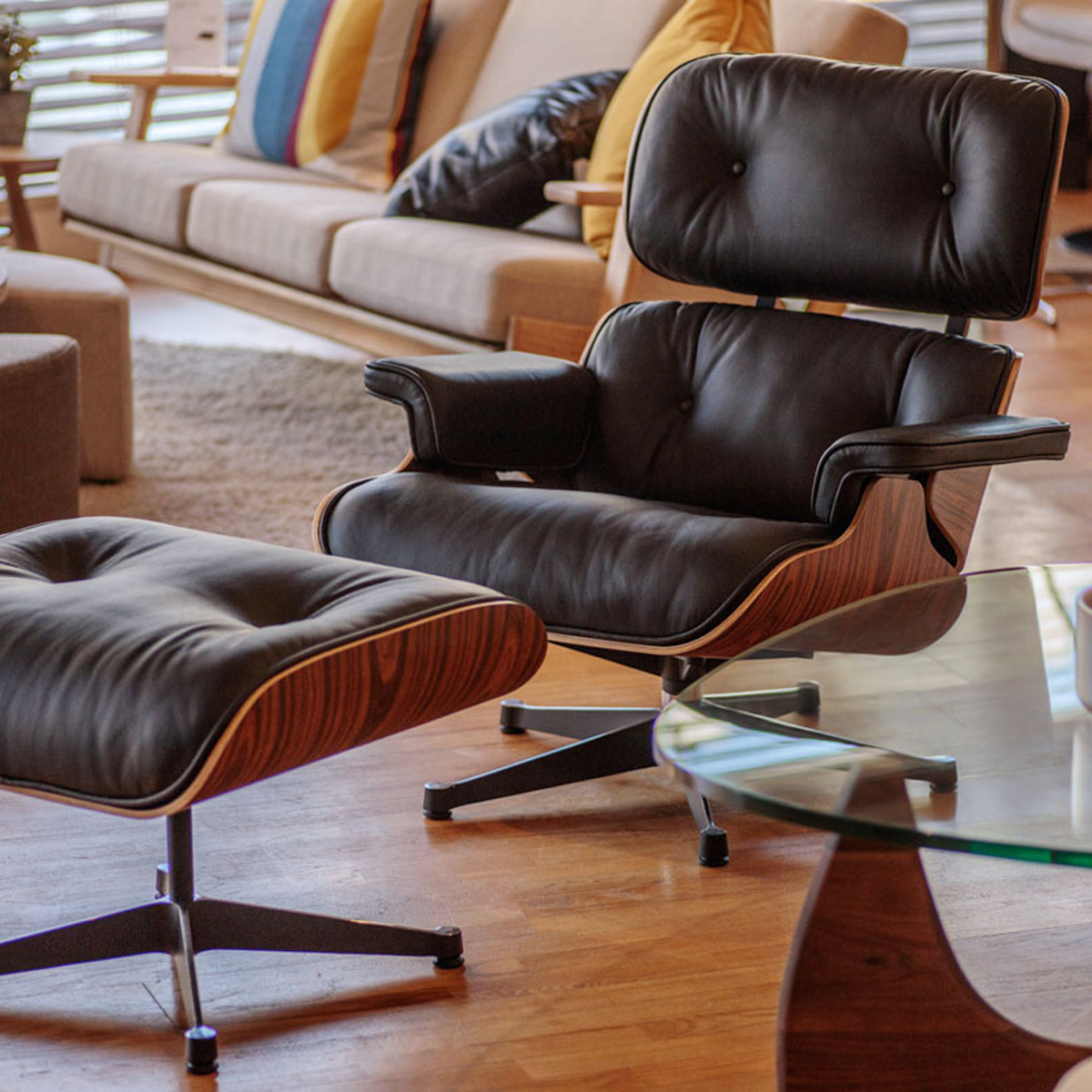 オットマン付きラウンジチェア 幅850 奥行835 高さ840 KT-CH4068S 通販