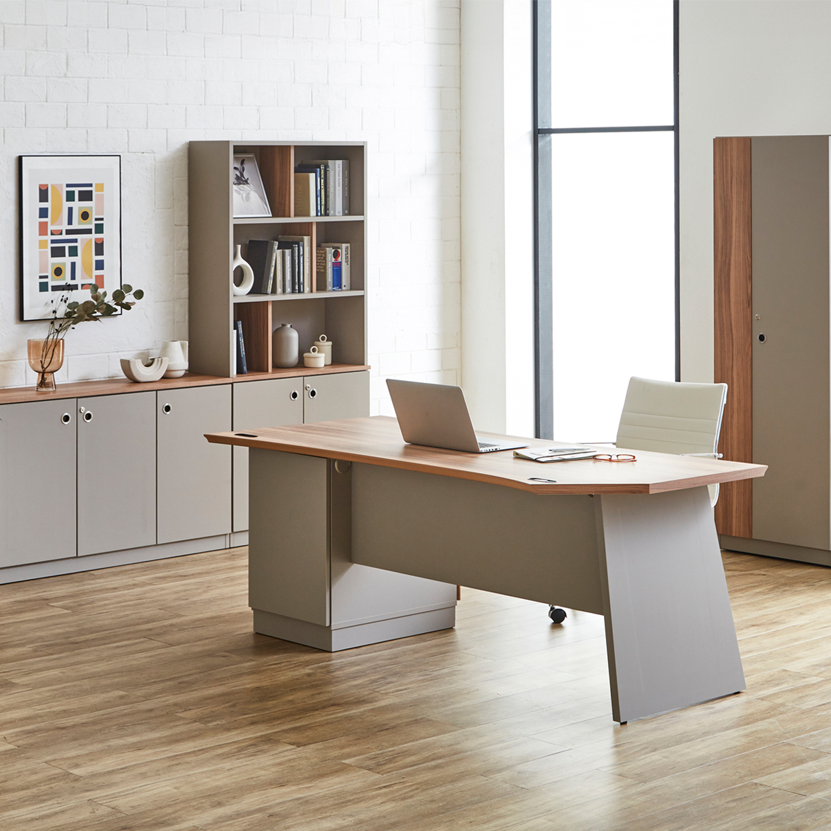 arbre アーブル 片袖デスク 幅1800 奥行850 高さ720 MKAB-1885-GRW