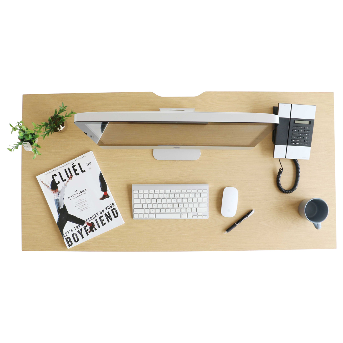 引出し付きシンプルデスク 幅1200 奥行600 高さ725 IB-OFT3758-NABK