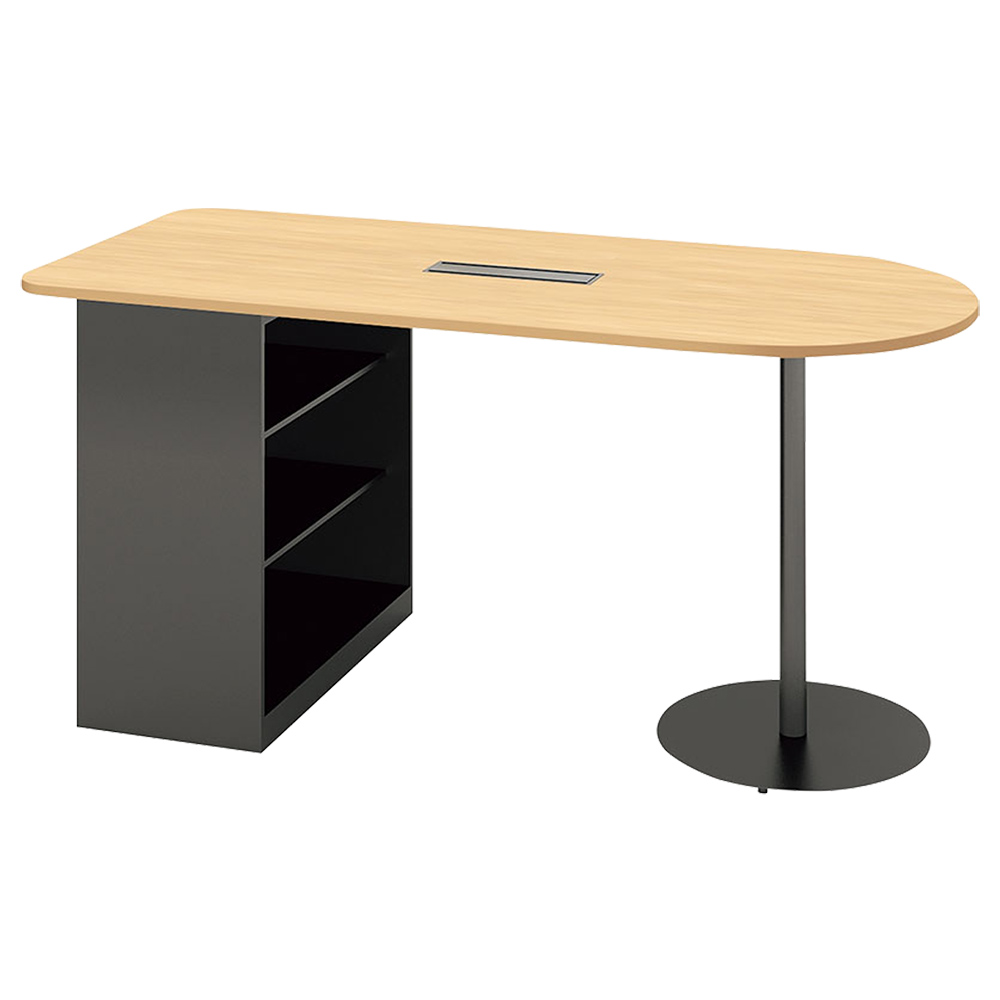 収納庫付きカウンターテーブル 幅2100 奥行904 高さ976 NA-MSH2190RHN