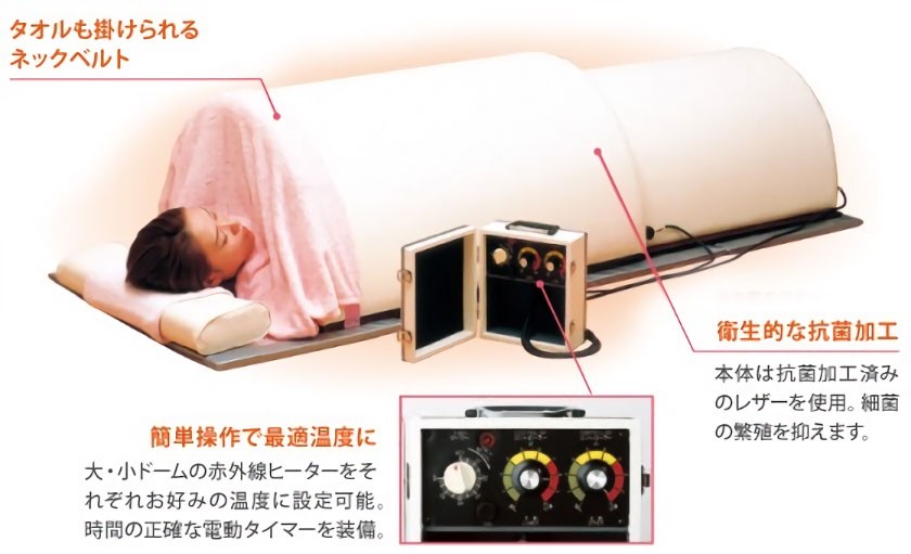 遠赤外線ドームサウナ「イオノーム」マイナスイオン発生装置付き