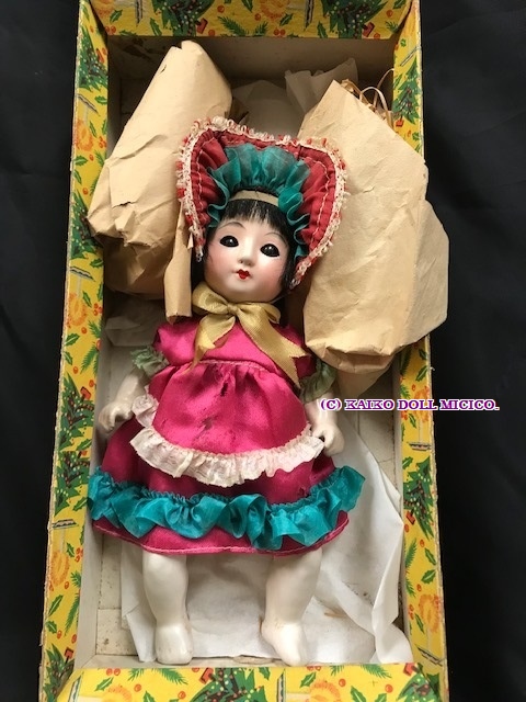 さくらビスク箱入り - 懐古どぉるMicico|和洋アンティークドール専門店