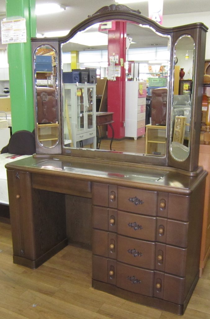 高級大塚家具 天然木三面鏡台・ドレッサー 1994年製 良品 | 名古屋市と