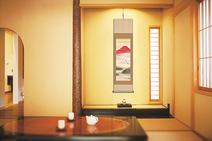 水墨山水 林春雪 （尺三）肉筆！ 山水画 - 掛け軸（掛軸）販売通販なら