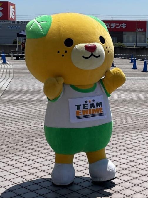 7/17愛媛戦】愛媛FC公式マスコット「伊予柑太」「オ～レくん」「たま媛