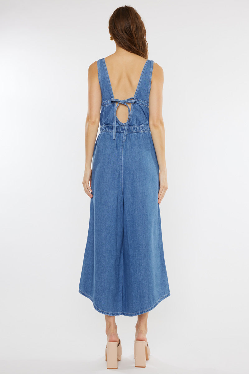Sandria Cropped Wide Leg Overalls – Kancan USA