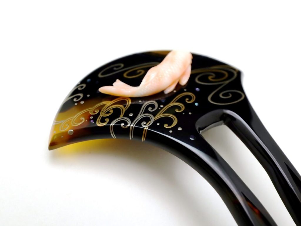 ❤️芸術の秋‼️韓国の硯 鯉の動きのあるやさしい彫刻が珍しいステキな