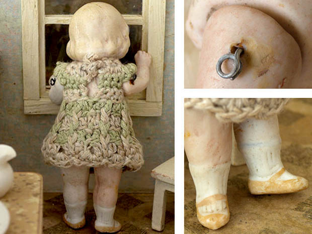 レア アンティーク フランス アルバム ドールハウス アンティーク雑貨