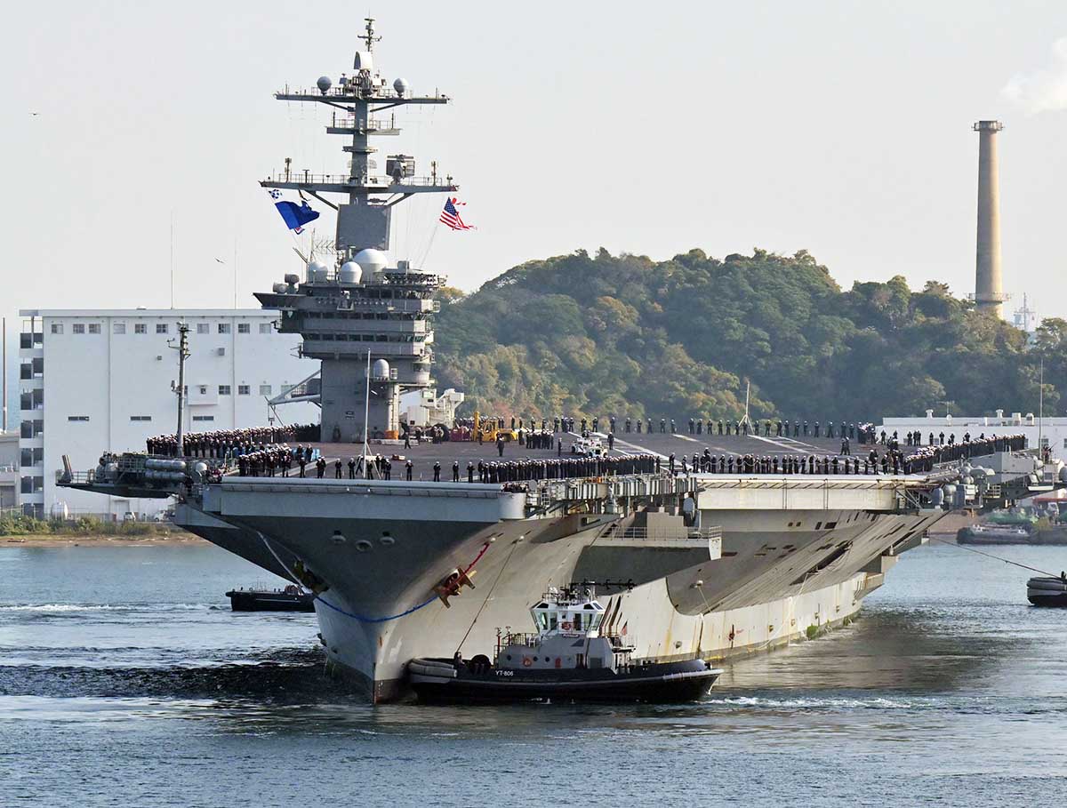 米原子力空母ジョージ・ワシントン横須賀に到着 9年半ぶり2度目の