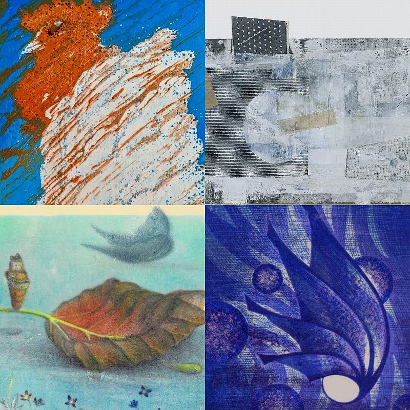 四人四様の版画作品が一堂に 「桜時―さくらどき―版画四人展2025