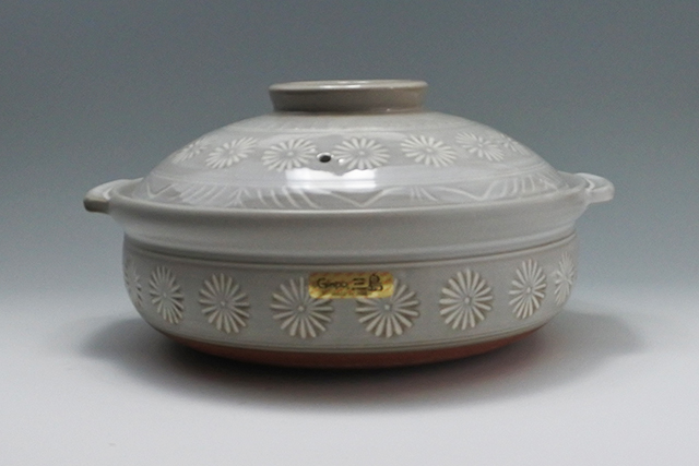 5～6人用特大サイズ】日本製 銀峯三島11号深鍋 直火用 38cm