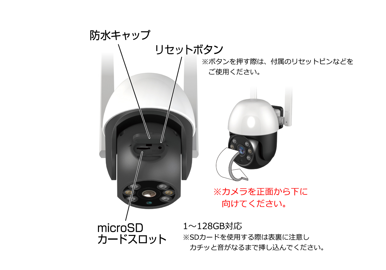 スマートカメラ 防水/首振/高輝度 – カシムラ