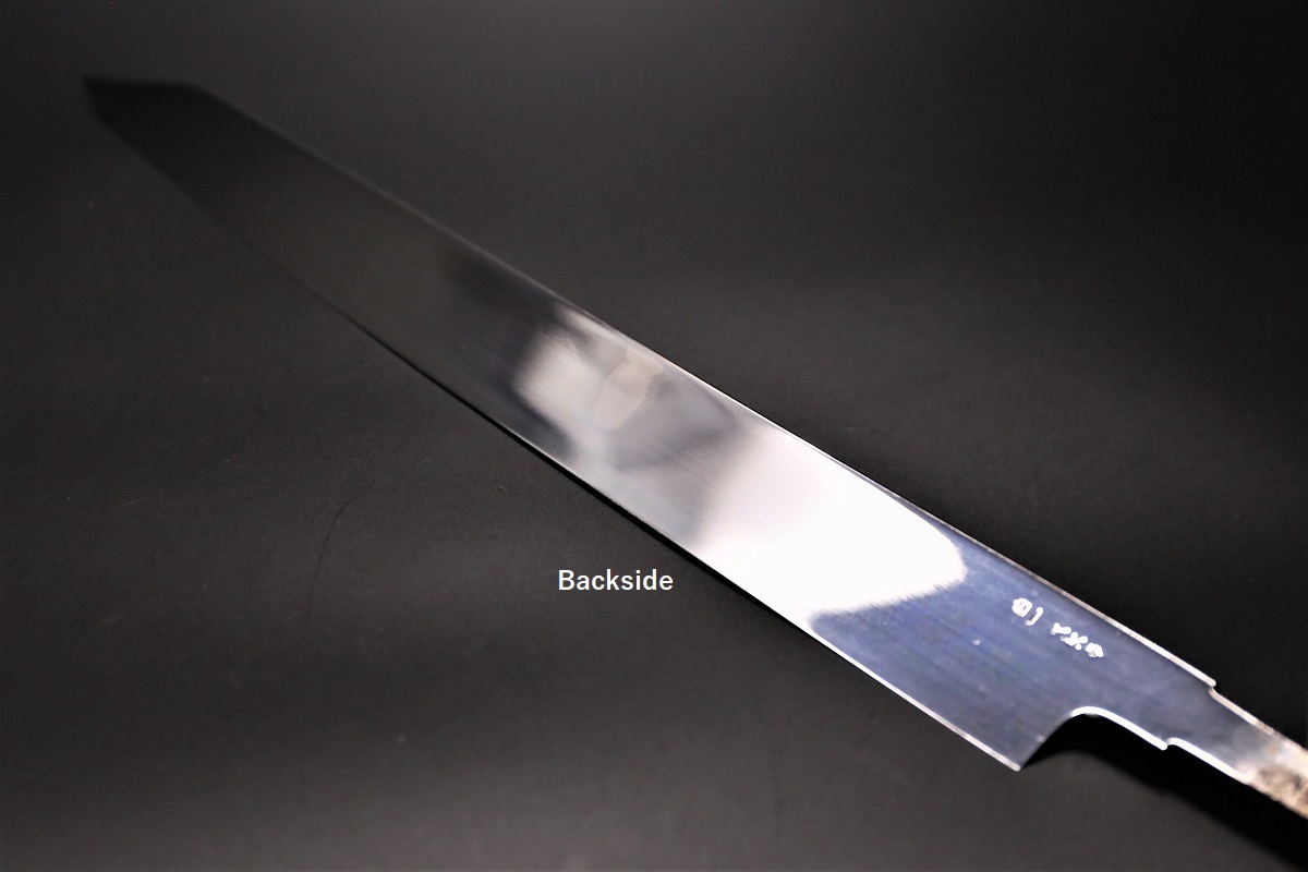 玄海正國柳包丁水本焼き 切付柳刃 白一鋼 水本焼 360mm 全鏡面 玄海正