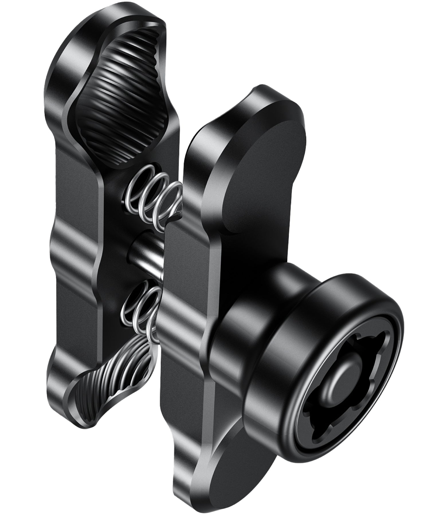 アルミ 中間マウント 25.4mm 1インチ ボール 盗難防止 (90mm/防犯