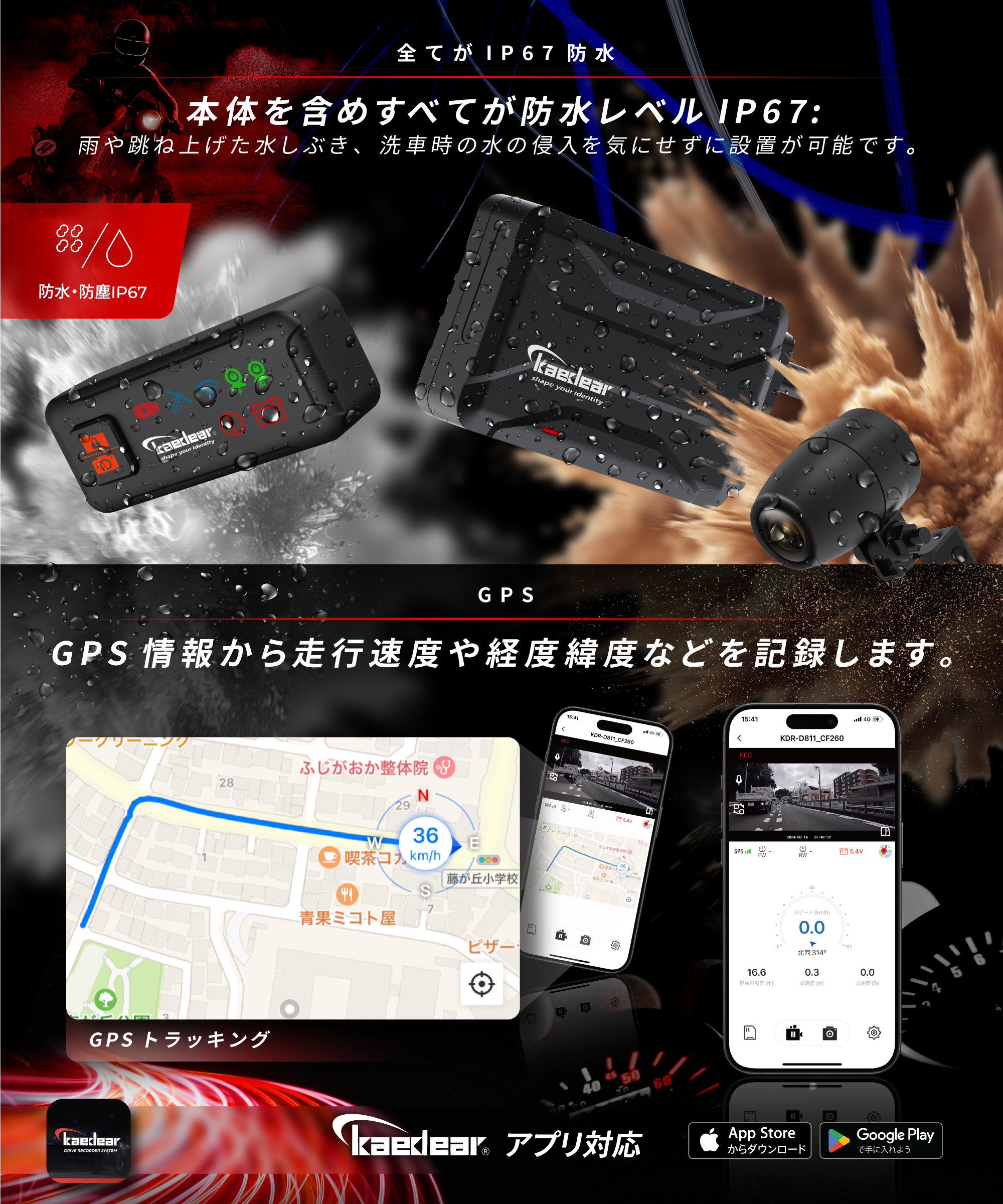 ライレコ - ライト】バイクの美しさを守るモニターレスドライブ