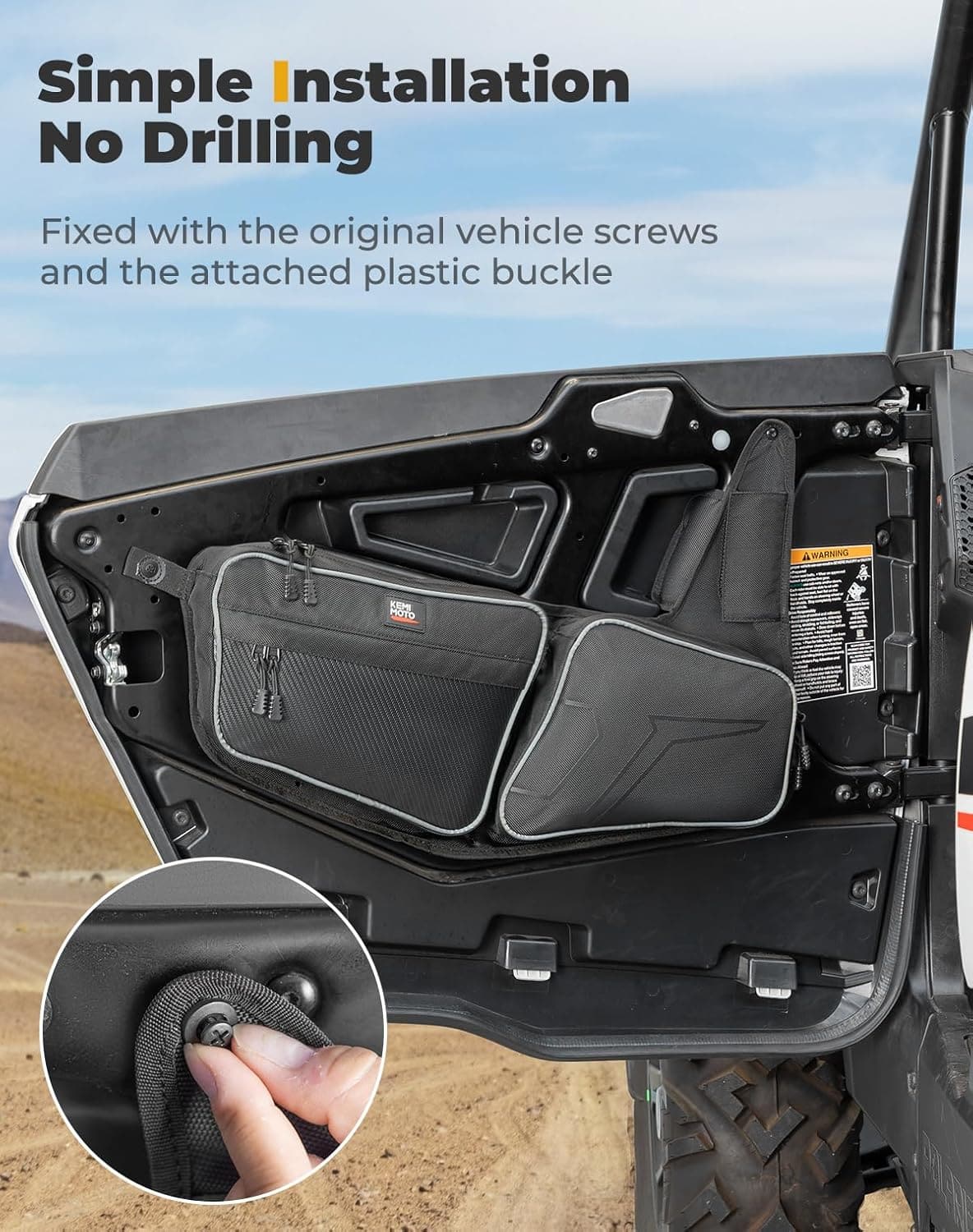 Polaris RZR XP 1000/4 1000 Front Door Bag – Kemimoto