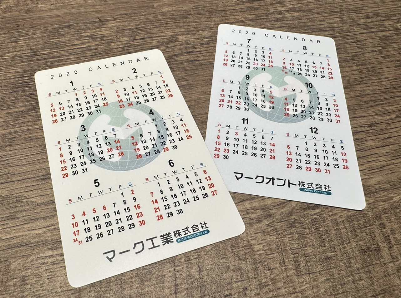 カレンダーカードご作成(マーク工業株式会社)｜プラスチックカード印刷