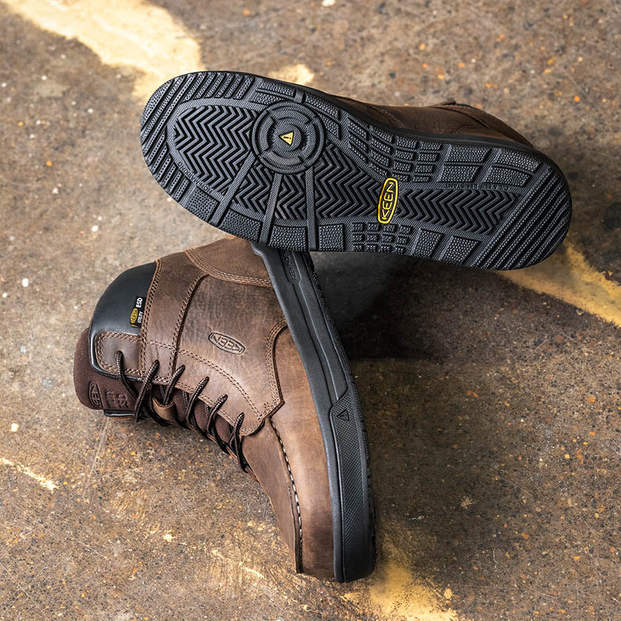 メンズ ギブソン ミッド イーエスディー ワークブーツ | Cascade Brown