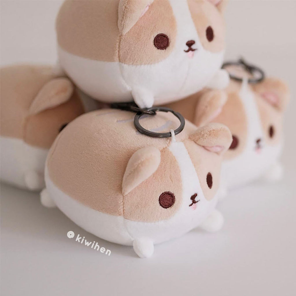 Corgi Bread Loaf Plush Keychain – Kiwihen Design