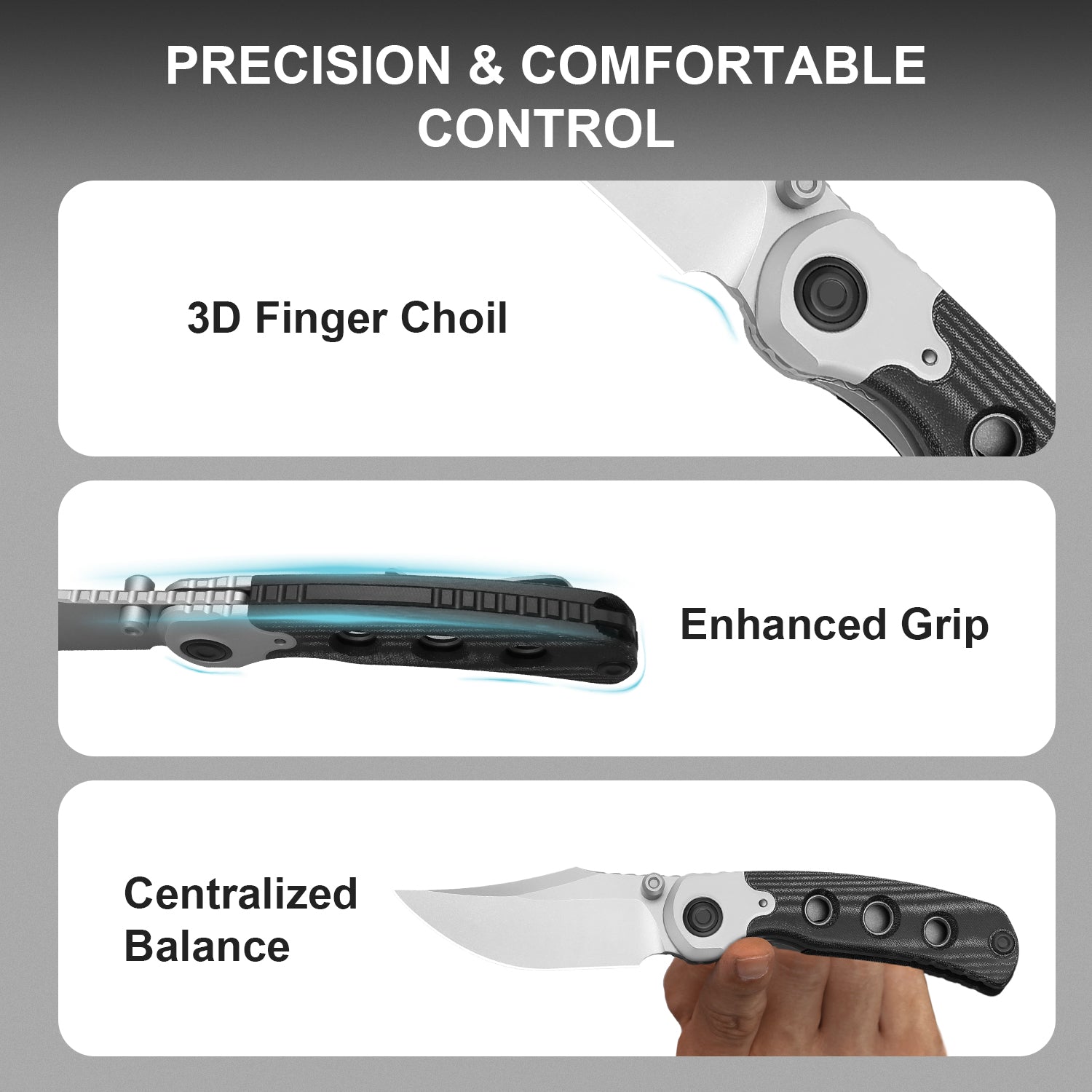 PIONEER 3.2 inch Nitro-V Aluminum & Micarta ZX-FK03A3-Kizer