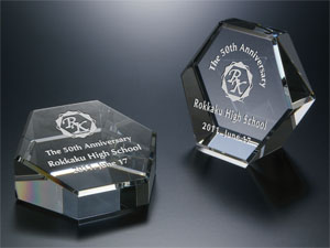 ヘキサゴン・クリスタル・ペーパーウエイト,PW-6A-80 | クリスタル表彰