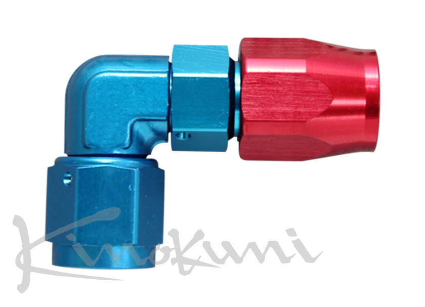 キノクニ ： ホースエンドスイベルシール 90度フォージ AN6