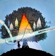 藤城清治：レフグラフファイン版画 銀河鉄道の夜天気輪の木（受注生産