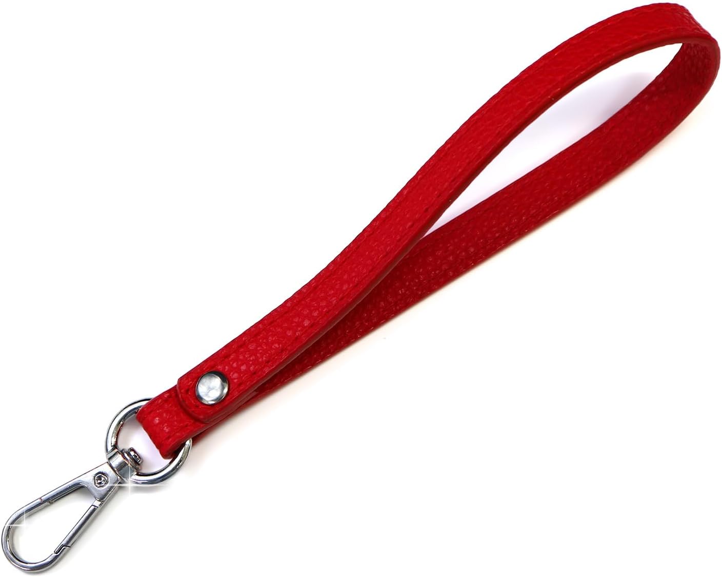 きらきらぷんぷん丸] レザーストラップ【赤 レッド】 ハンドストラップ