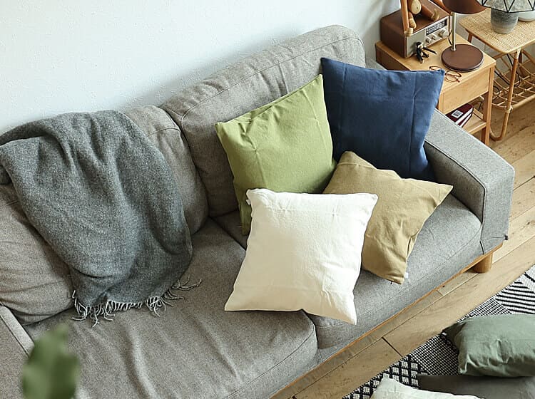 帆布クッションカバー Eige（エイジ）｜北欧・ヴィンテージインテリア