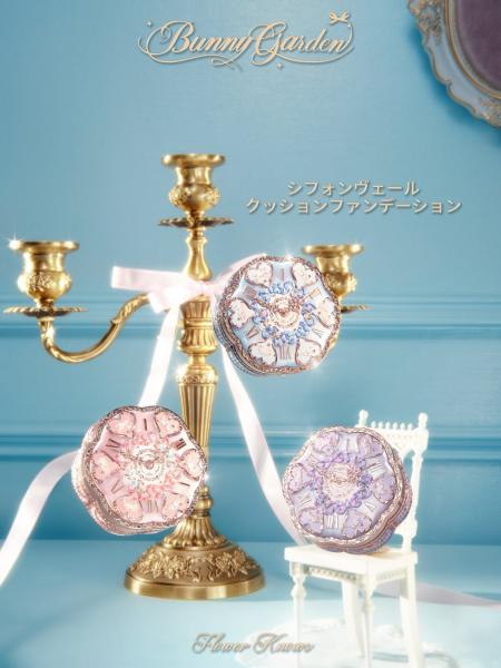 フラワーノーズ バニーガーデンテイルズ シフォンヴェールクッション