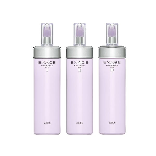 アルビオン エクサージュ モイストアドバンスミルクⅠ・Ⅱ・Ⅲ｜紹介