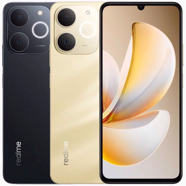 Realme Note 70T, 128GB ROM + 4GB RAM,256GB ROM + 4GB RAM,4G,Black