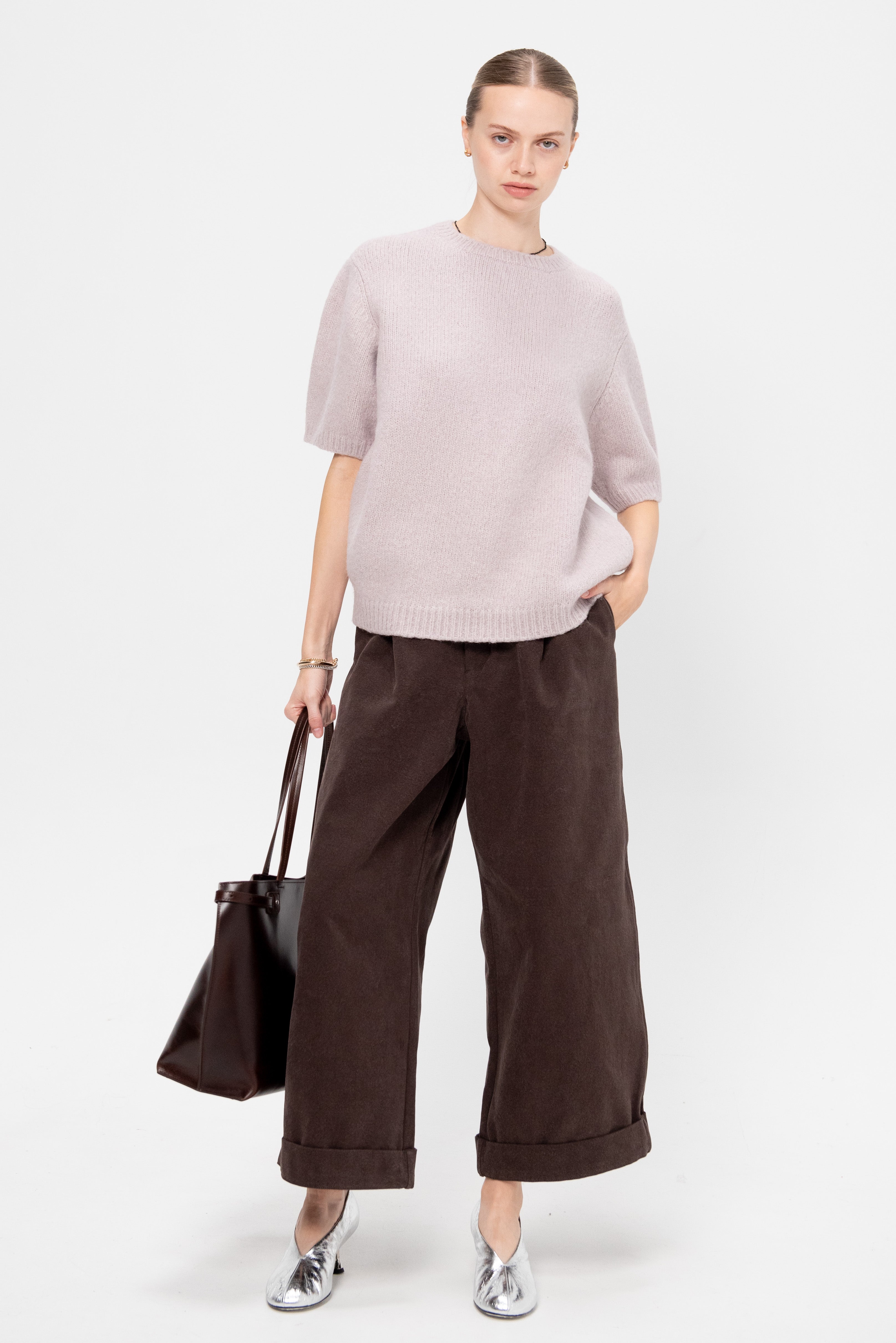 Lauren Manoogian Loft Short Sleeve Crewneck, Lavender – Kick Pleat