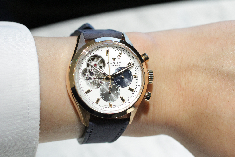 ゼニス】クロノマスター オープン 人気の金無垢モデルが入荷しました