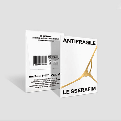 LE SSERAFIM 2ND MINI ALBUM ANTIFRAGILE WEVERSE ALBUM VER - Kpop USA