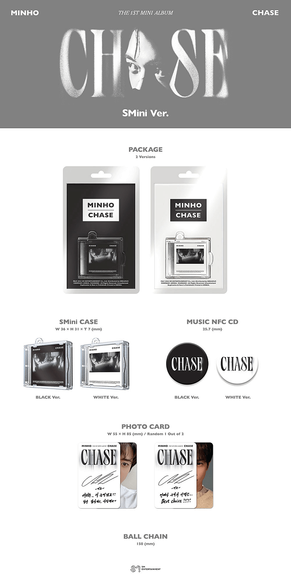 SHINEE MINHO 1ST MINI ALBUM CHASE SMINI VER. - Kpop USA