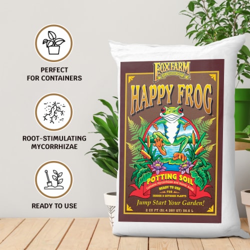 Foxfarm FX14047 Happy Frog Ph Adjusted Garden Potting Soil Mix, 2