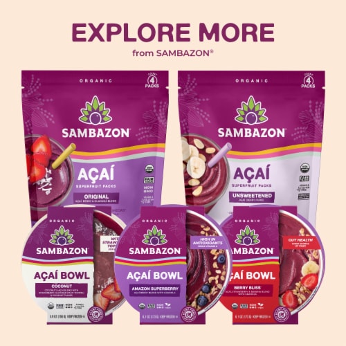 Sambazon® Organic Original Acai Blend Superfruit Packs, 4 pk / 3.5