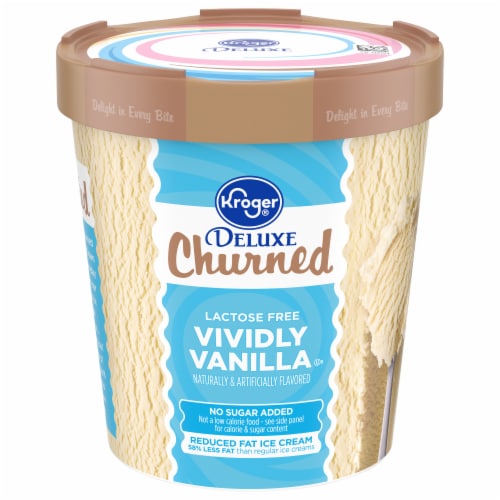 Kroger® Deluxe Churned Lactose Free No Sugar Added Vividly Vanilla