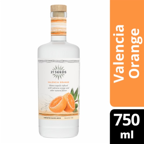 21 SEEDS Valencia Orange Infused Blanco Tequila, 750 mL - King Soopers