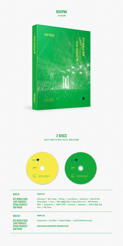 新品】BTS tour sao paulo DVD サンパウロ グク BTS DVD SPEAK