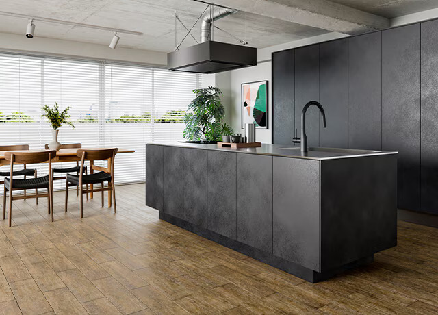 ミニマルデザインで空間に調和する浅型レンジフード「LAFIT ラフィット