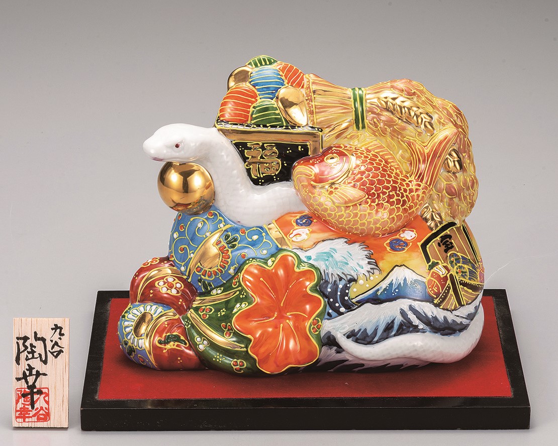 アン様 九谷焼 陶器製 獅子像アンティーク コレクション 骨董品 アン様