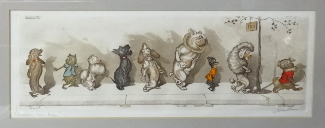 ボリス・オクラインBoris O'Kleinの銅版画 Chacun Son Tour をお譲り