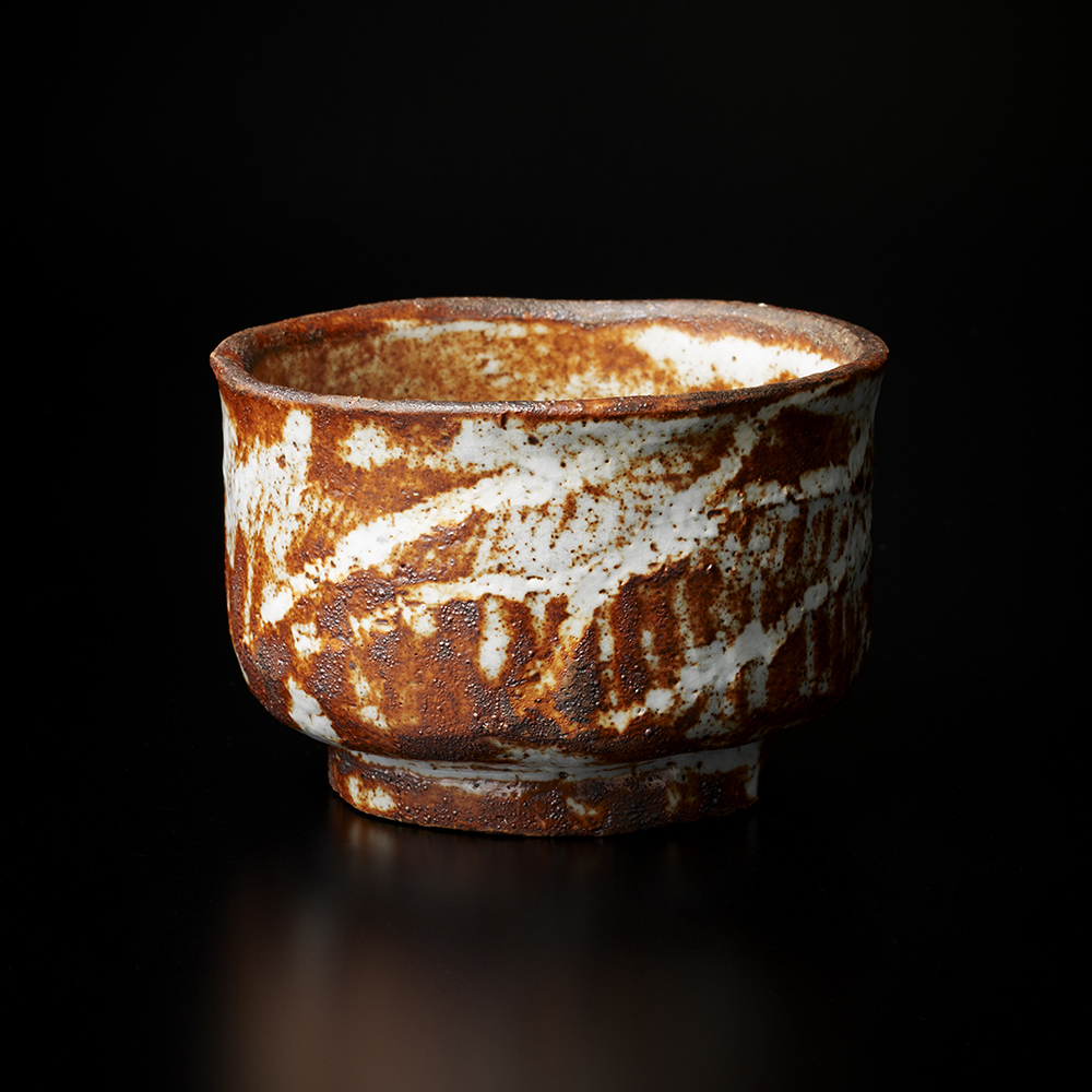 北大路魯山人 赤志野半筒形茶碗 | しぶや黒田陶苑